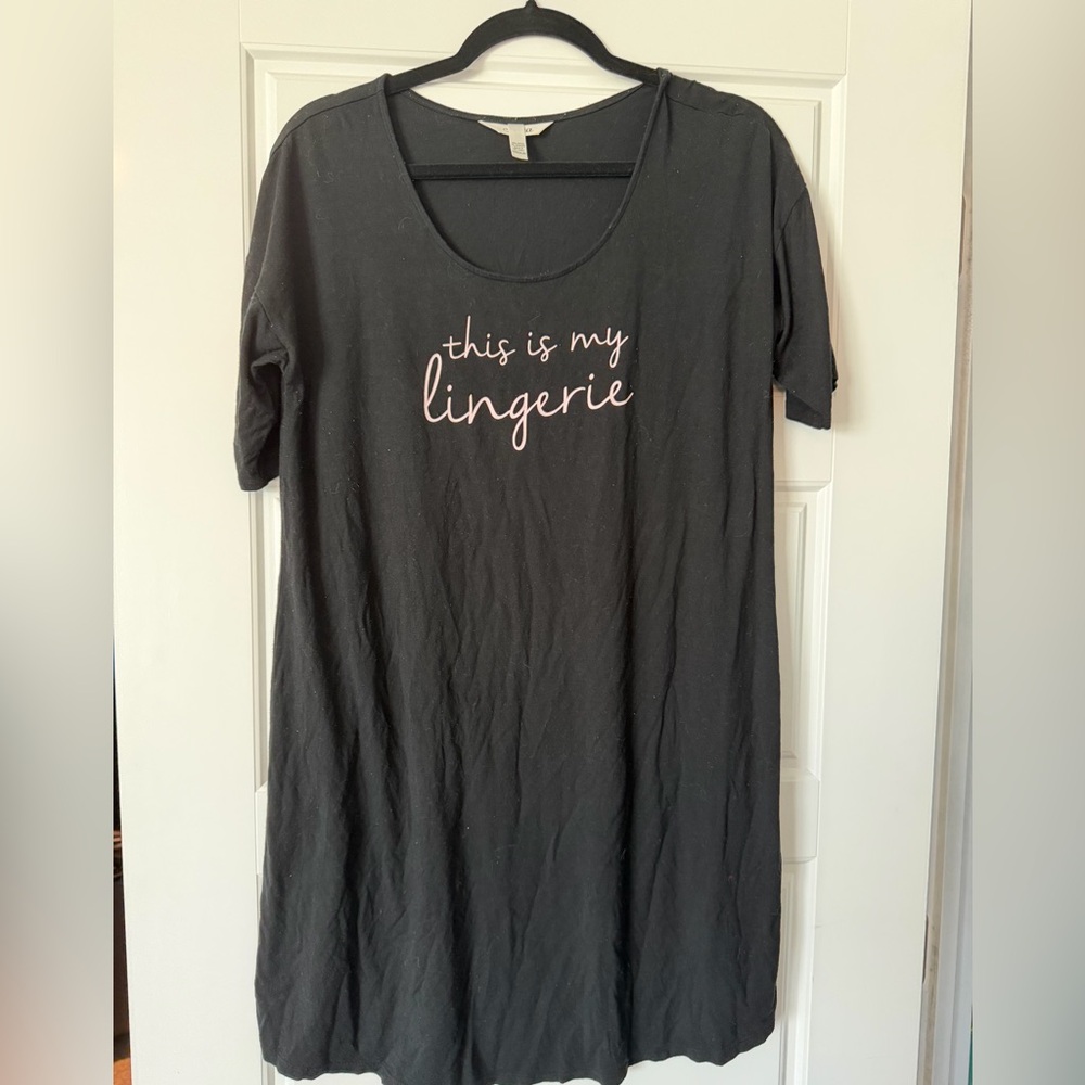 Soma Black Sleepshirt